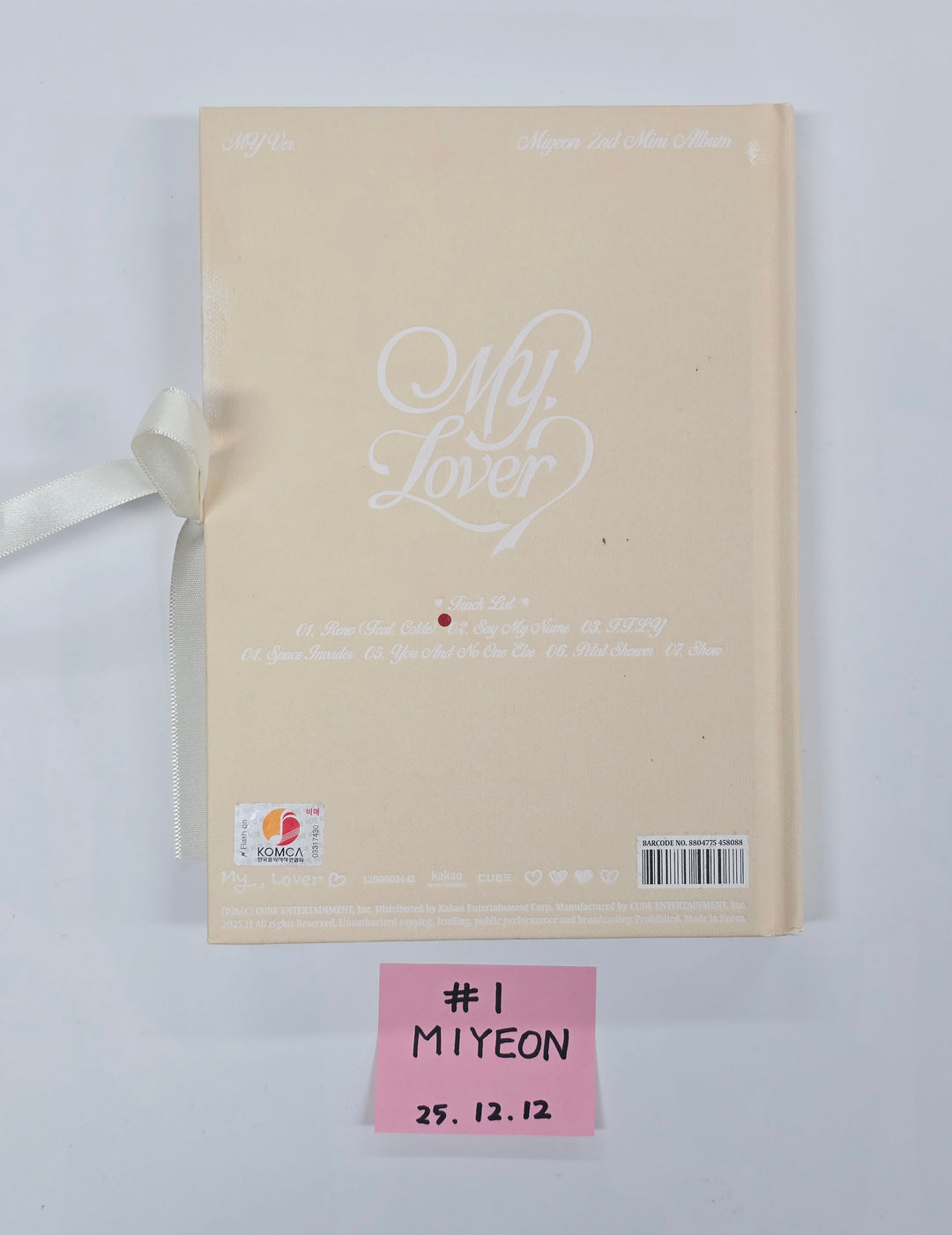 RESCENE "lip bomb", TripleS msnz  "Beyond Beauty", MIYEON "MY, Lover",  ALLDAY PROJECT "ALLDAY PROJECT" - Hand Autographed(Signed) Promo Album [25.12.12]