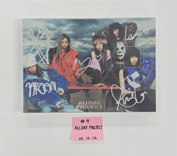 RESCENE "lip bomb", TripleS msnz  "Beyond Beauty", MIYEON "MY, Lover",  ALLDAY PROJECT "ALLDAY PROJECT" - Hand Autographed(Signed) Promo Album [25.12.12]