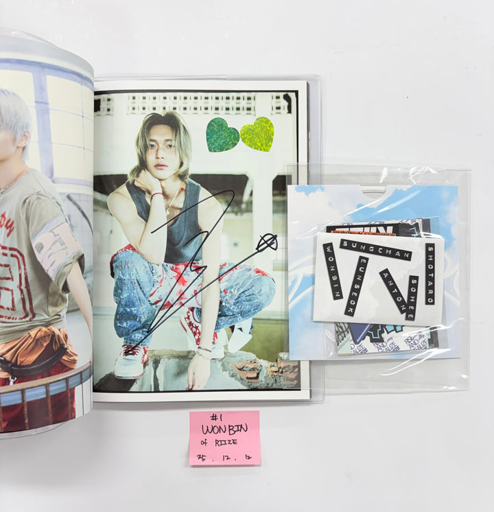 WONBIN (of RIIZE) "RIIZING" - Hand Autographed(Signed) Album [25.12.12]