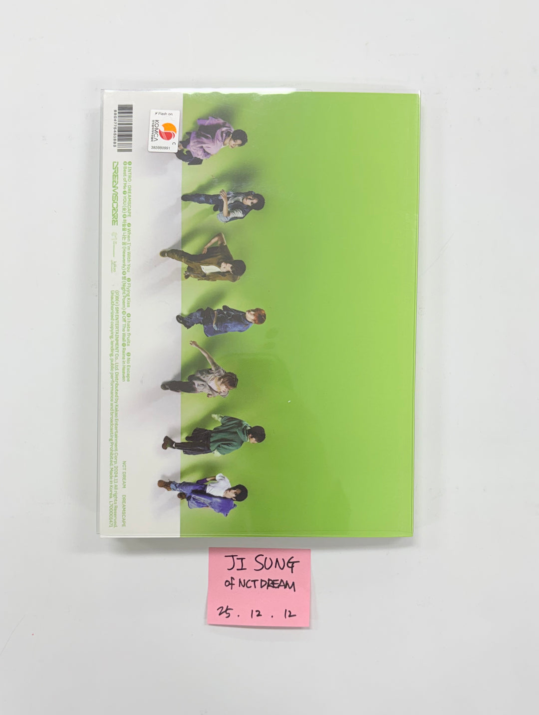 JISUNG (of NCT DREAM) "DREAMSCAPE" - Hand Autographed(Signed) Album [25.12.12)