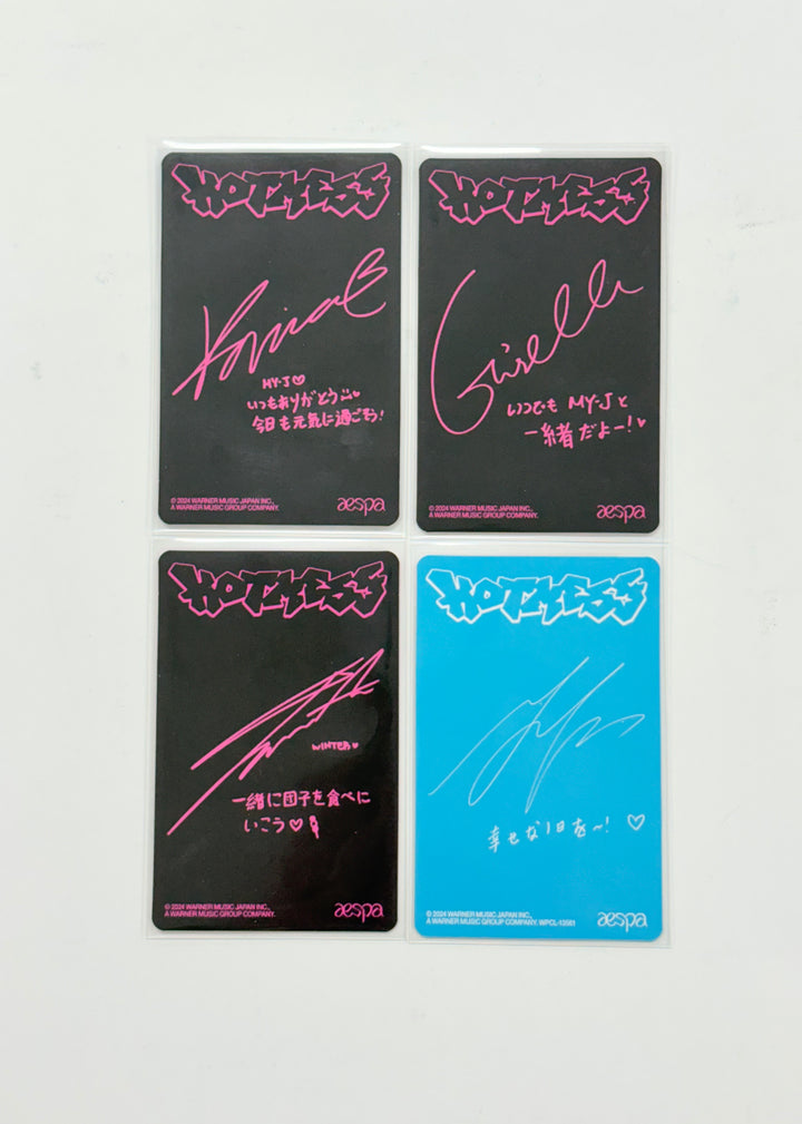 Aespa "Hot Mess" - Tower Record Pre-Order Benefit Photocard [25.12.12]