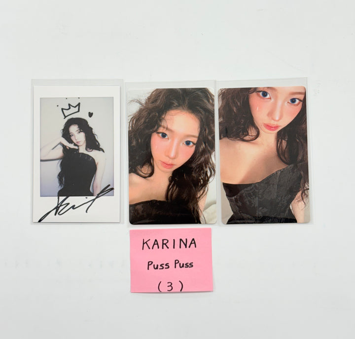 KARINA (of AESPA) - Puss Puss Magazine china 2025.2 Photocard, Polaroid type Photocard set [25.12.12]
