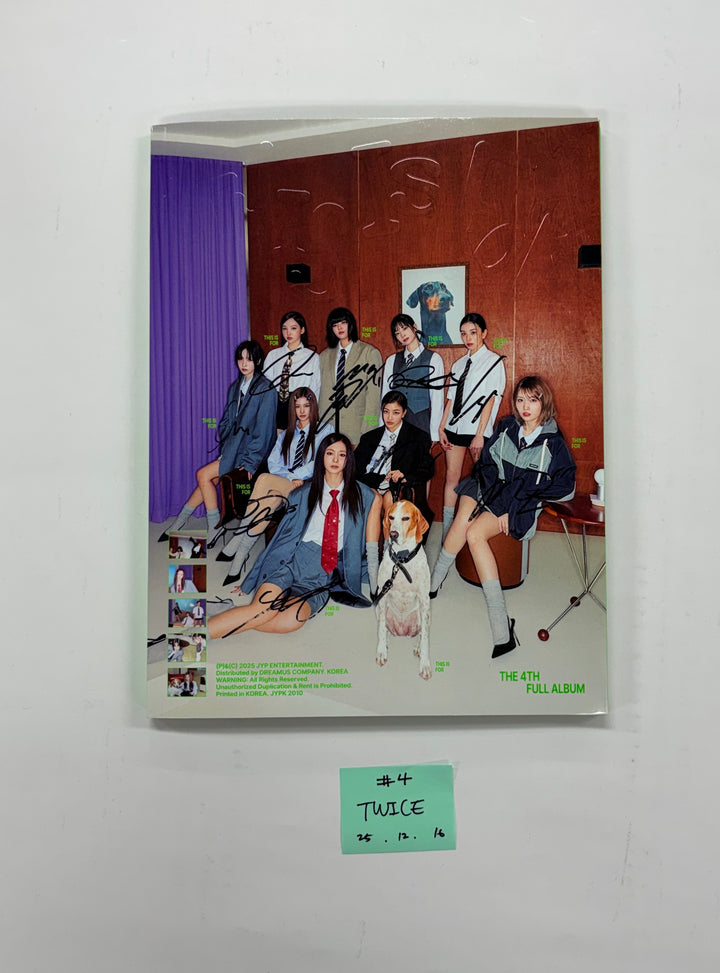 TWICE "THIS IS FOR" - Hand Autographed(Signed) Promo Album [25.12.15]