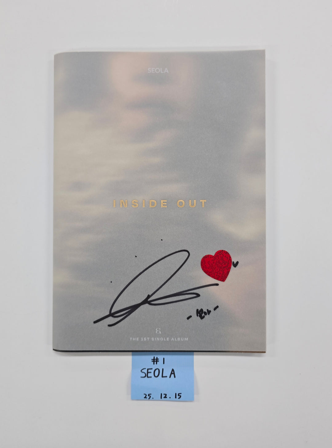 Seola (Of WJSN) "Inside Out" 1st Mini - Hand Autographed(Signed) Album [25.12.15]