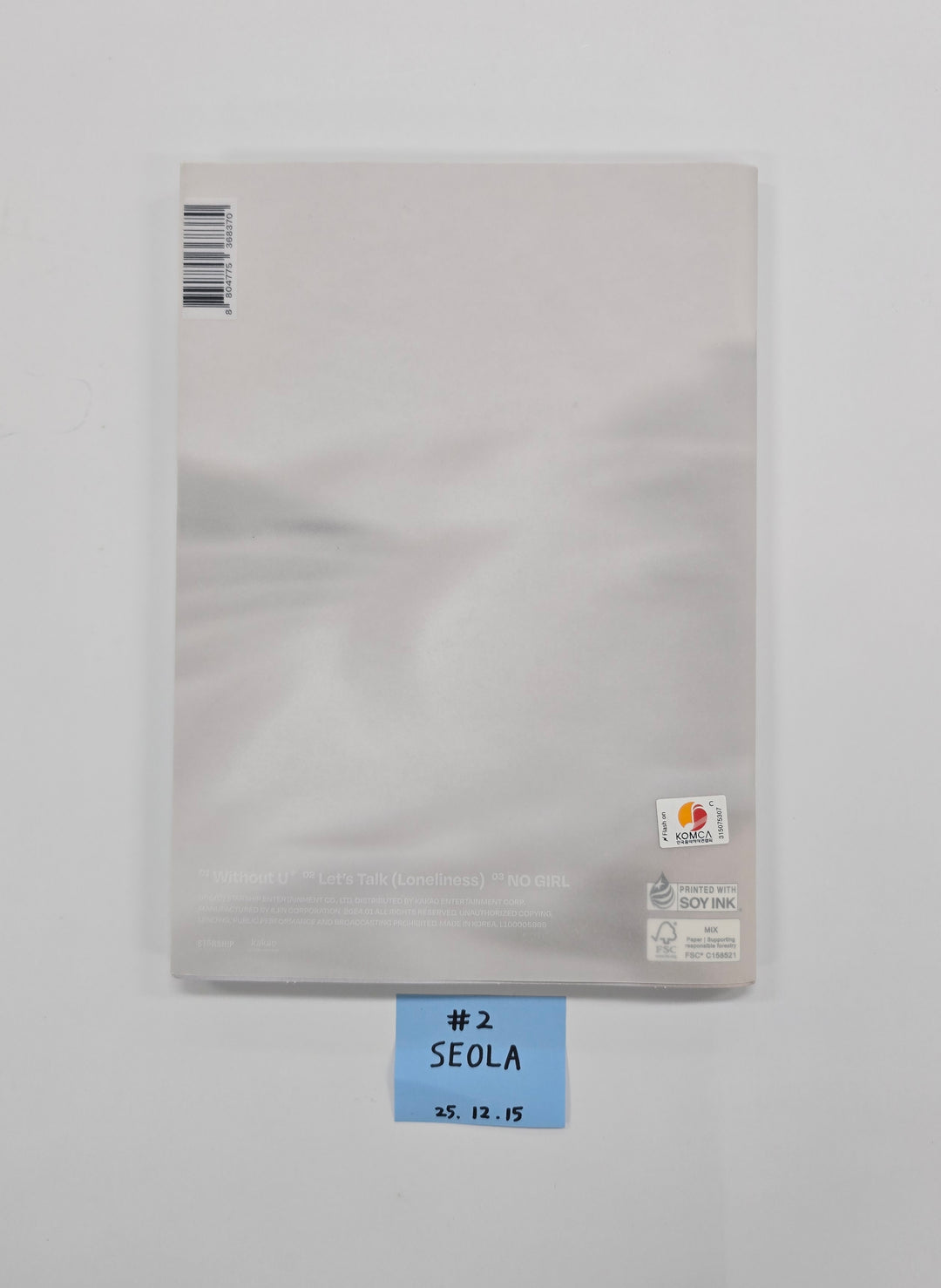 Seola (Of WJSN) "Inside Out" 1st Mini - Hand Autographed(Signed) Album [25.12.15]