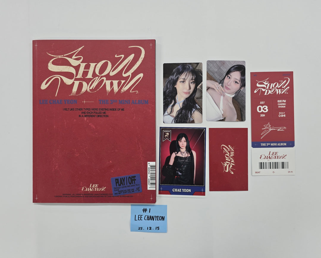 Leechaeyeon "SHOWDOWN" - Hand Autographed(Signed) Album [25.12.15]