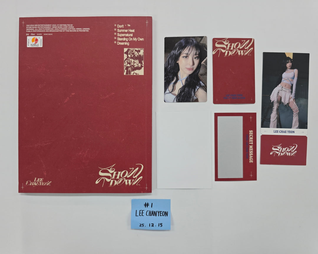Leechaeyeon "SHOWDOWN" - Hand Autographed(Signed) Album [25.12.15]