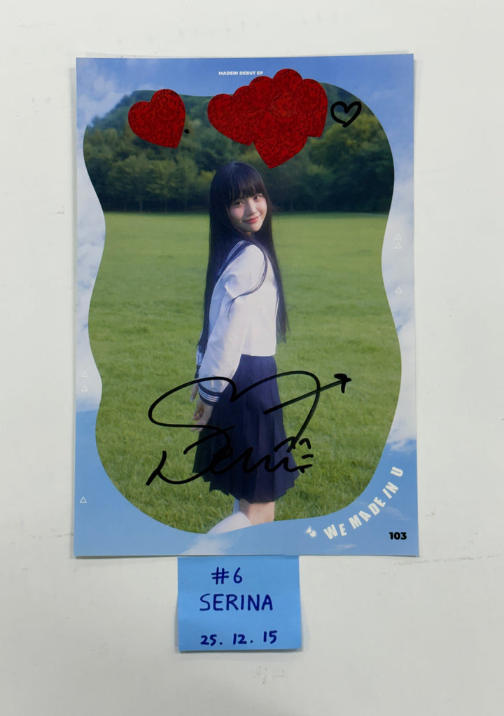 MADEIN “DEBUT EP: 상승” - A Cut Page From Fansign Event Album [25.12.15]