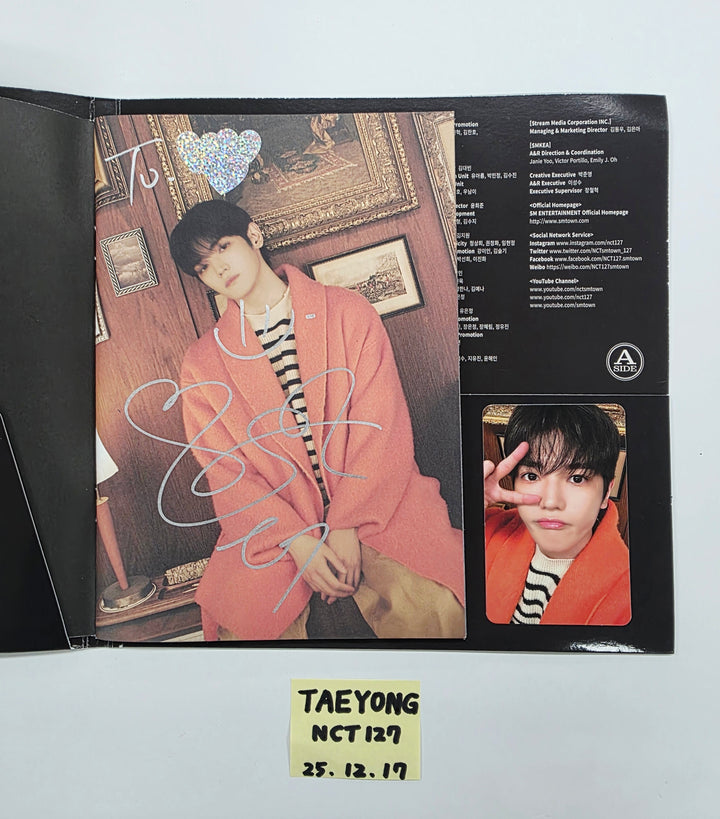TAEYONG (of NCT 127) "Be There For Me" - Hand Autographed(Signed) Album [25.12.17]
