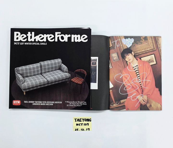 TAEYONG (of NCT 127) "Be There For Me" - Hand Autographed(Signed) Album [25.12.17]