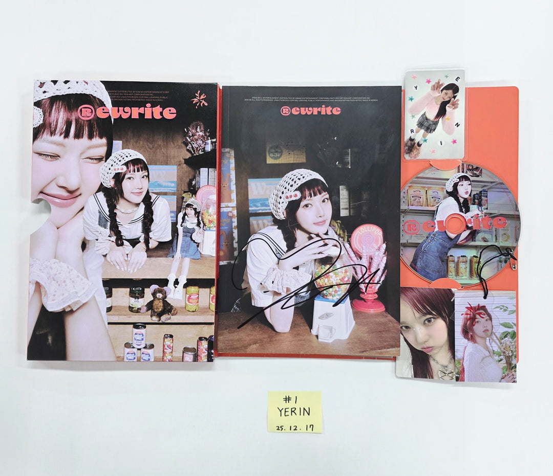 YERIN (of GFRIEND) "Rewrite" - Hand Autographed(Signed) Album [25.12.17]