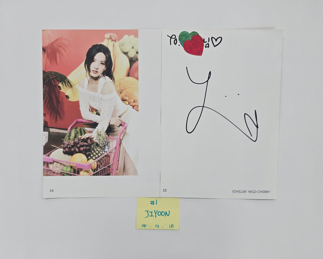 ICHILLIN "WILD CHERRY" - A Cut Page From Fansign Event Album [25.12.18]