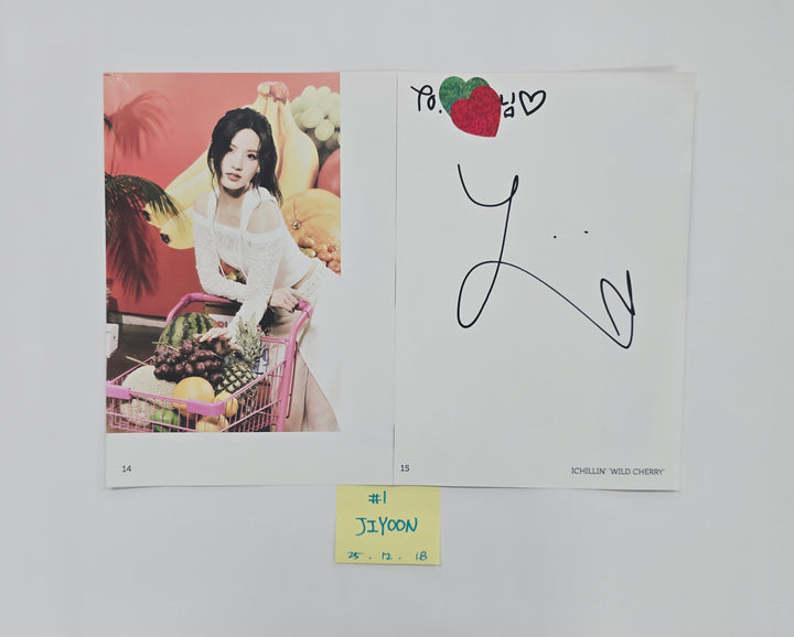 ICHILLIN "WILD CHERRY" - A Cut Page From Fansign Event Album [25.12.18]