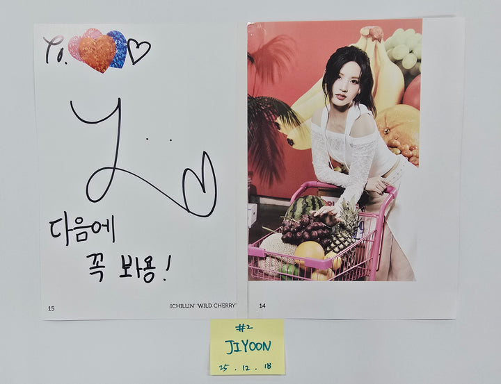 ICHILLIN "WILD CHERRY" - A Cut Page From Fansign Event Album [25.12.18]