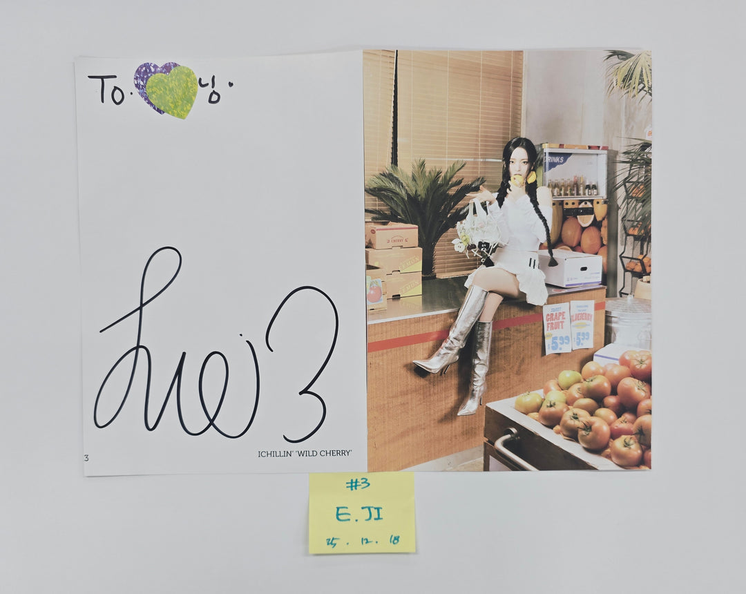 ICHILLIN "WILD CHERRY" - A Cut Page From Fansign Event Album [25.12.18]