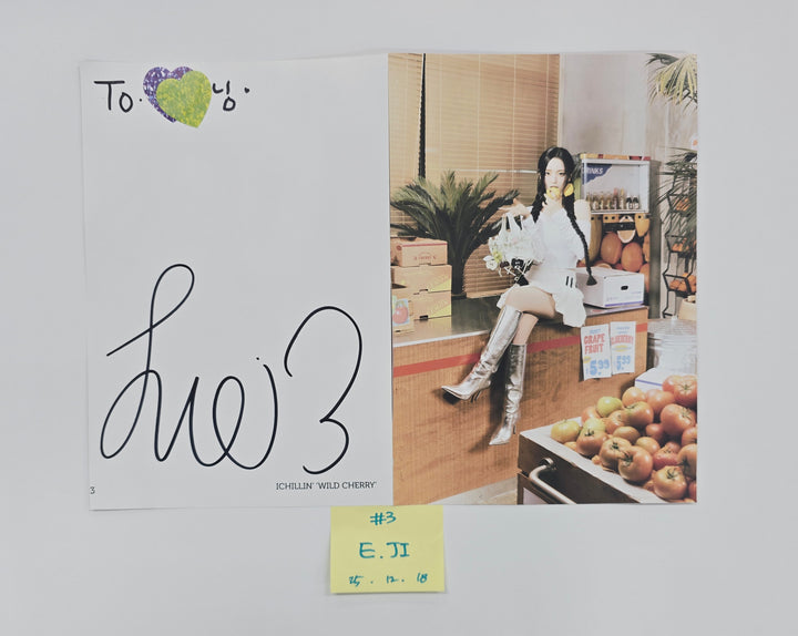 ICHILLIN "WILD CHERRY" - A Cut Page From Fansign Event Album [25.12.18]