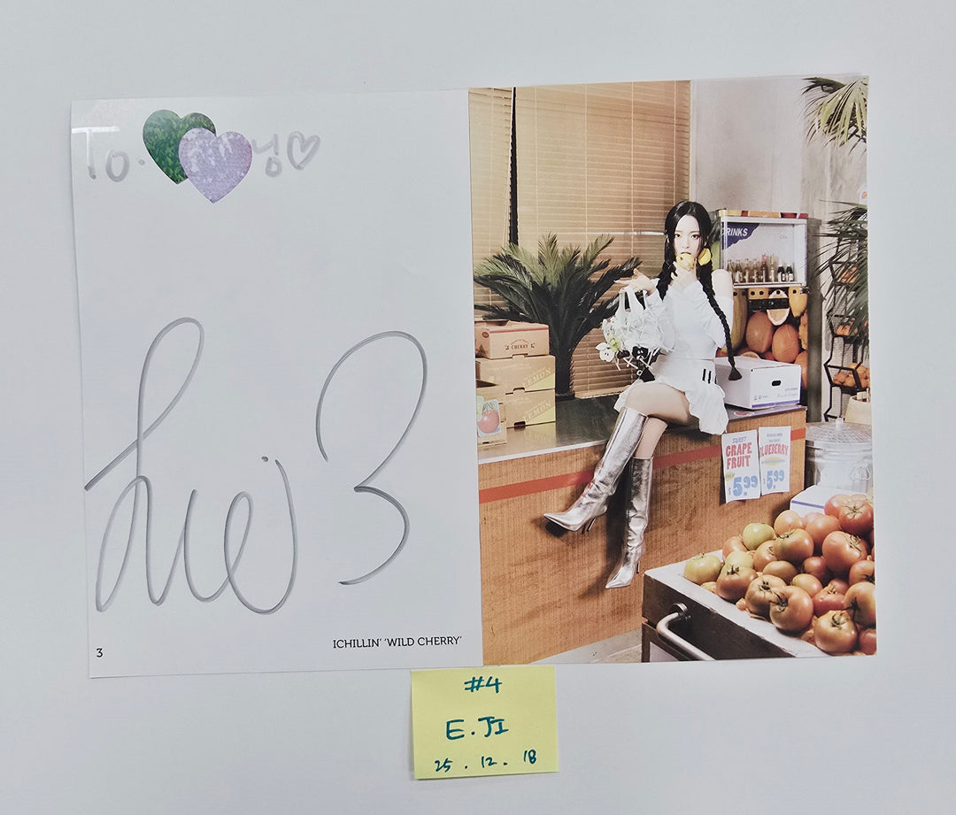 ICHILLIN "WILD CHERRY" - A Cut Page From Fansign Event Album [25.12.18]