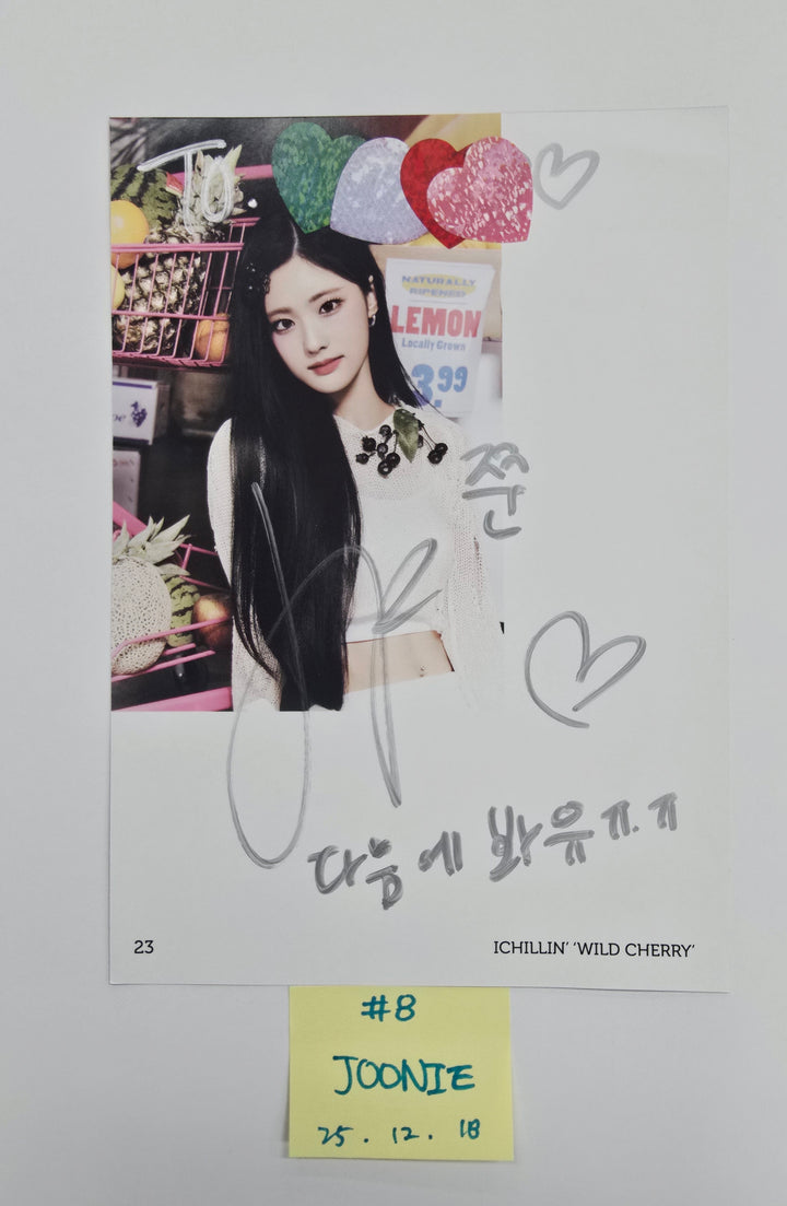 ICHILLIN "WILD CHERRY" - A Cut Page From Fansign Event Album [25.12.18]