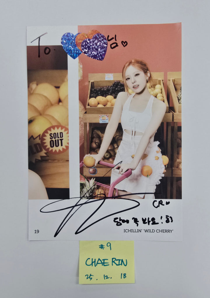 ICHILLIN "WILD CHERRY" - A Cut Page From Fansign Event Album [25.12.18]