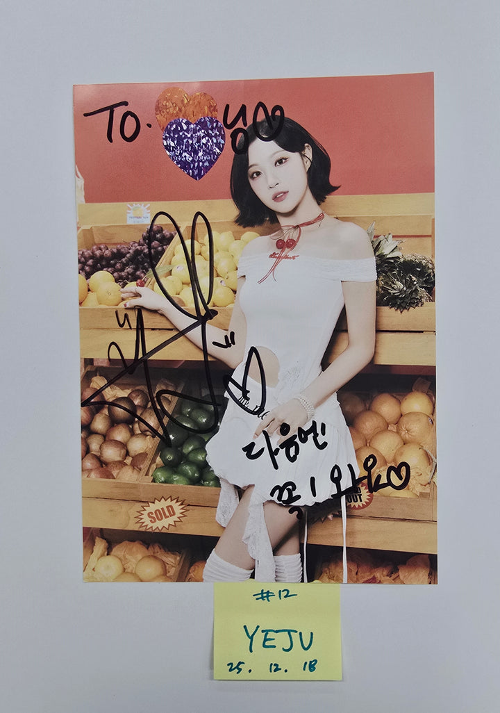 ICHILLIN "WILD CHERRY" - A Cut Page From Fansign Event Album [25.12.18]