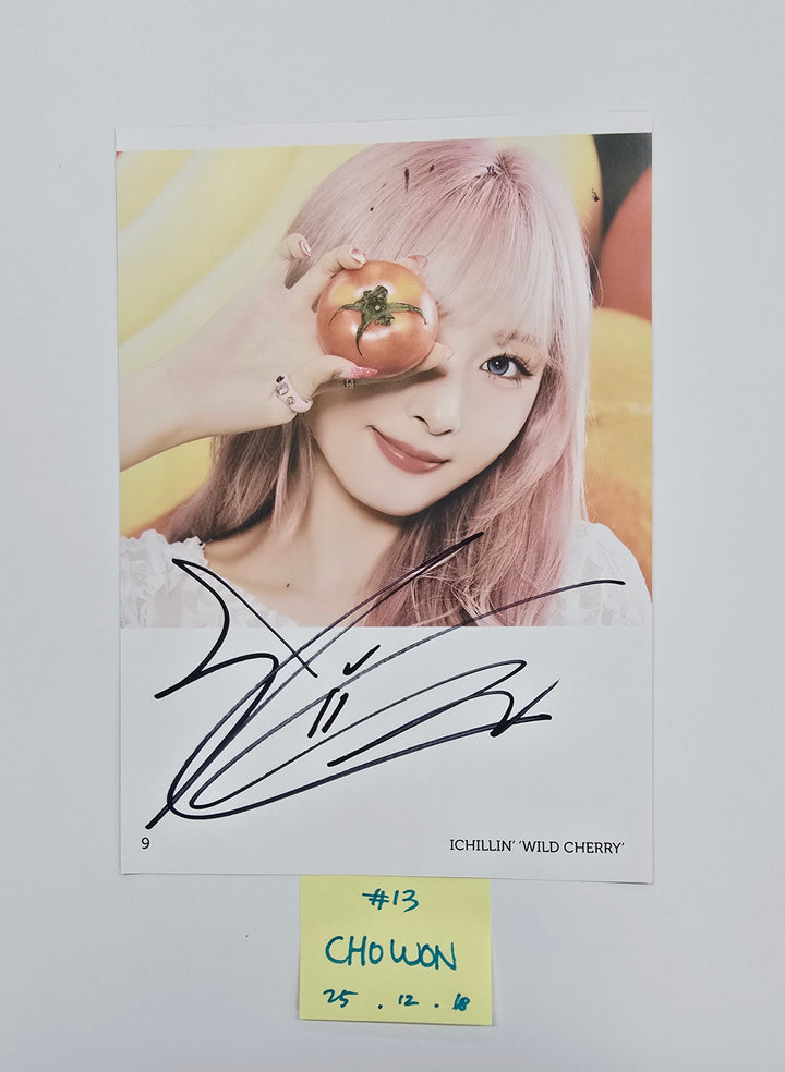 ICHILLIN "WILD CHERRY" - A Cut Page From Fansign Event Album [25.12.18]