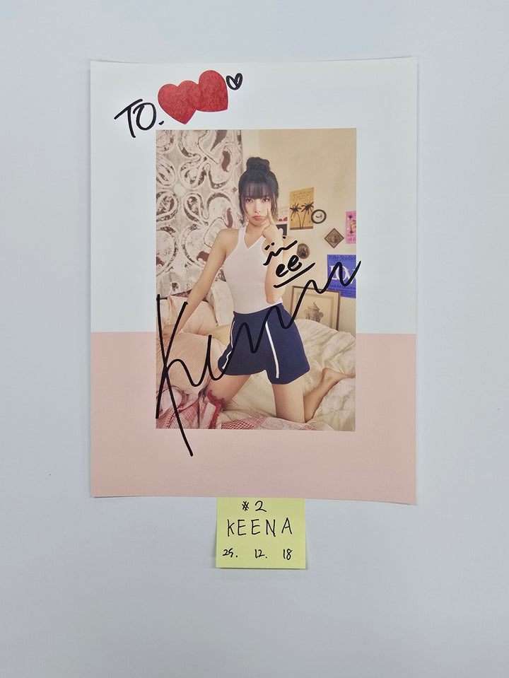 FIFTY FIFTY "Love Tune" - A Cut Page From Fansign Event Album [25.12.18]