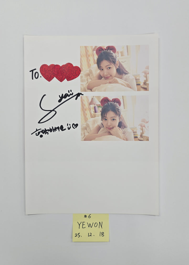 FIFTY FIFTY "Love Tune" - A Cut Page From Fansign Event Album [25.12.18]