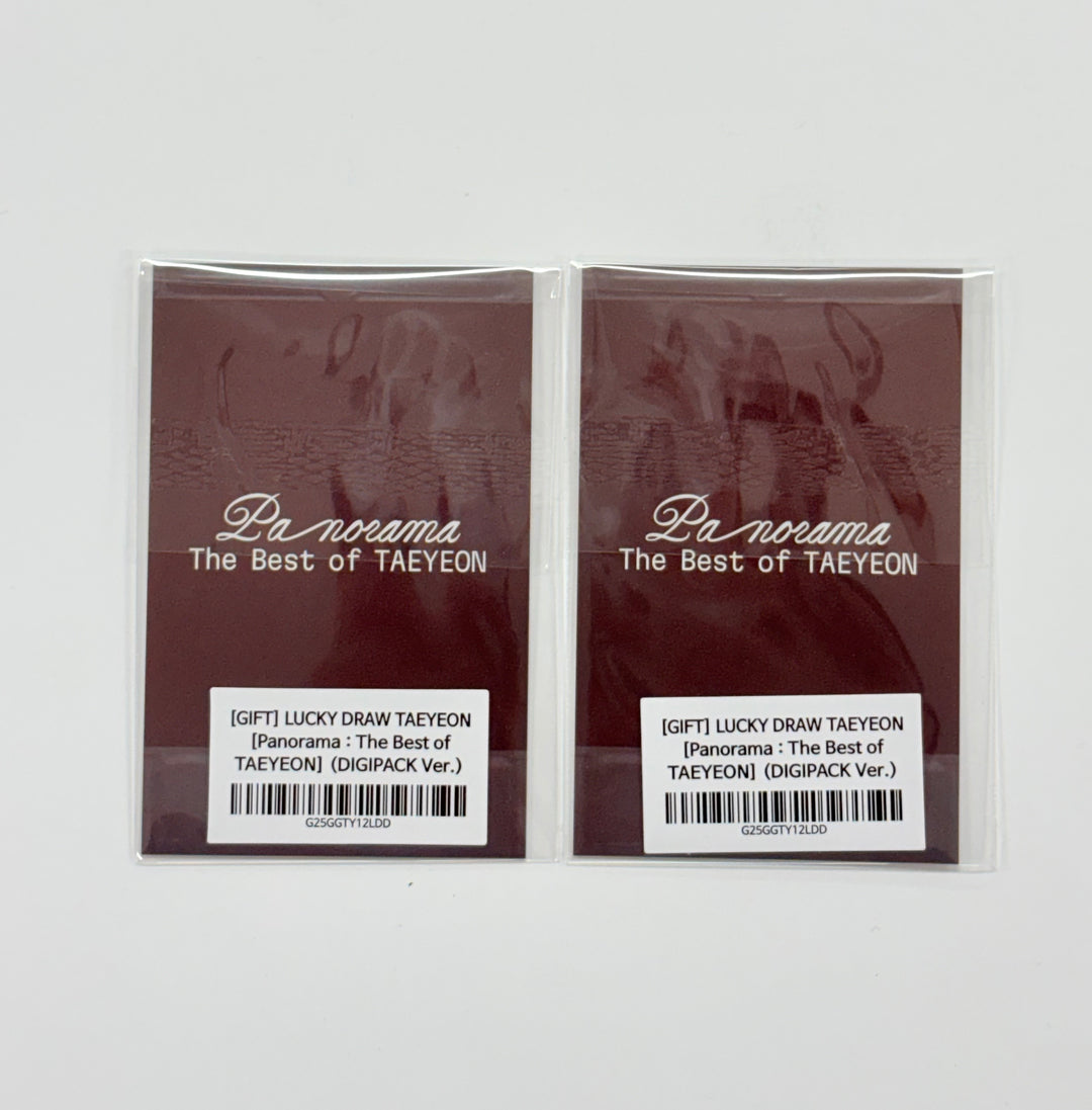 TAEYEON "Panorama" - Brriz Lucky Draw Event Photocard (DIGIPACK Ver.) [25.12.18]