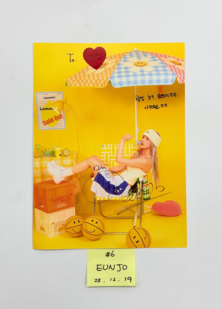 DreamNote "Secondary Page" - A Cut Page From Fansign Event Album [25.12.19]