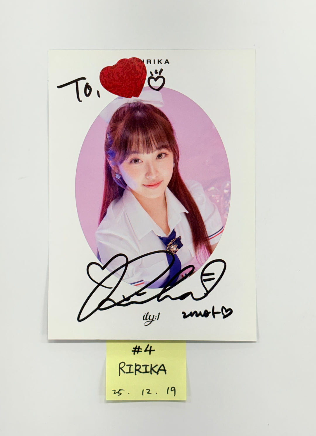 ILY:1 "New Chapter" - A Cut Page From Fansign Event Album [25.12.19]