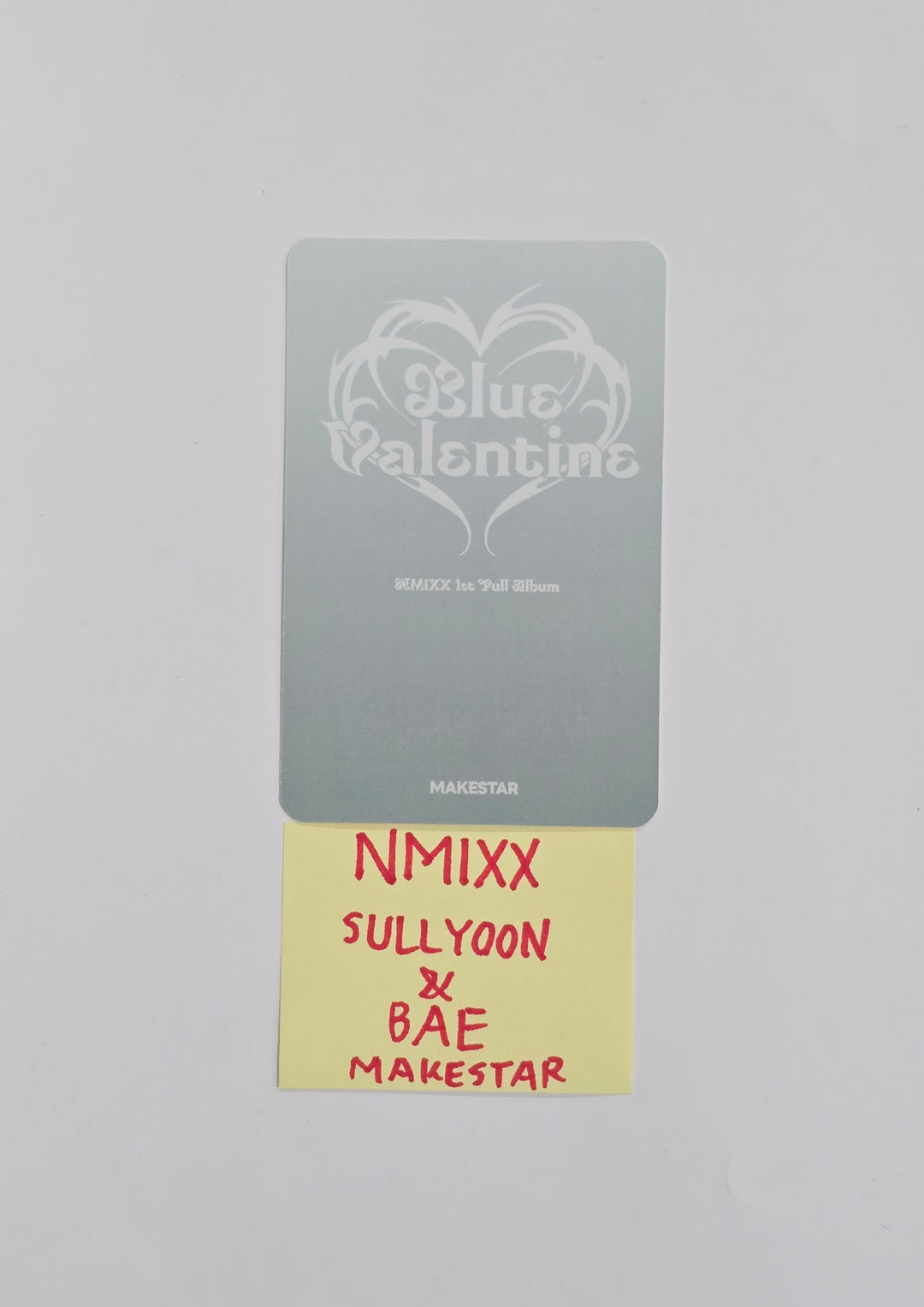 SULLYOON & BAE (of NMIXX) "Blue Valentine" - Makestar Fansign Event Winner Photocard [25.12.22]