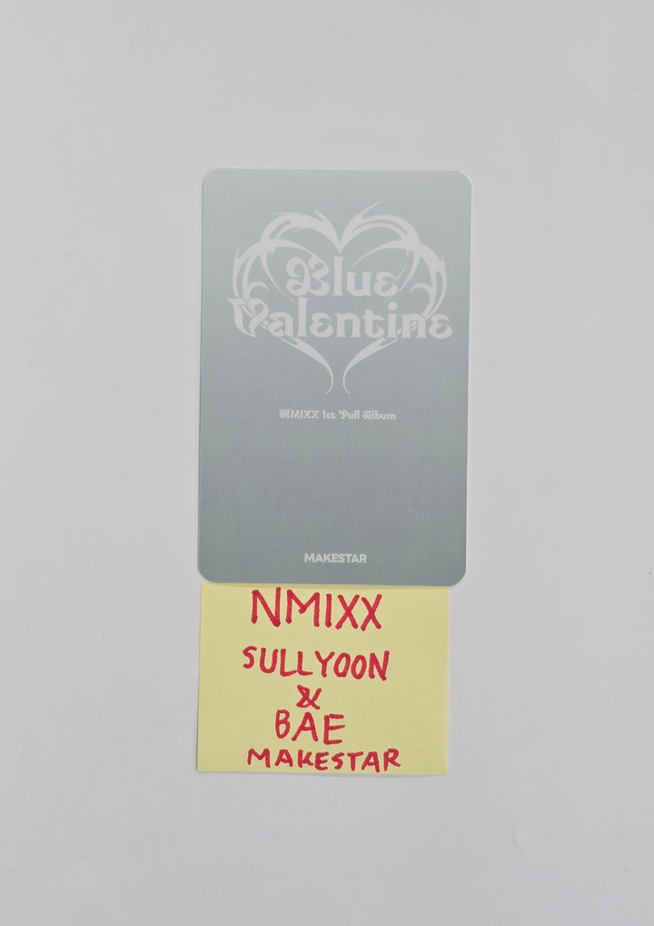 SULLYOON & BAE (of NMIXX) "Blue Valentine" - Makestar Fansign Event Winner Photocard [25.12.22]