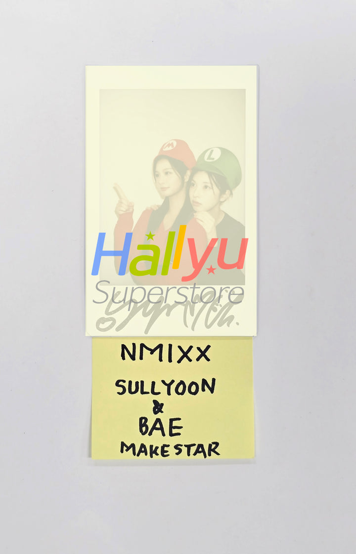 SULLYOON & BAE (of NMIXX) "Blue Valentine" - Hand Autograhped(Signed) Polaroid [25.12.22]