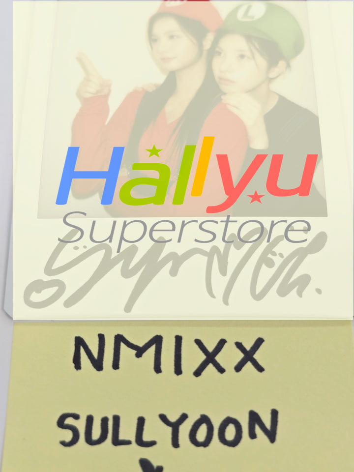 SULLYOON & BAE (of NMIXX) "Blue Valentine" - Hand Autograhped(Signed) Polaroid [25.12.22]