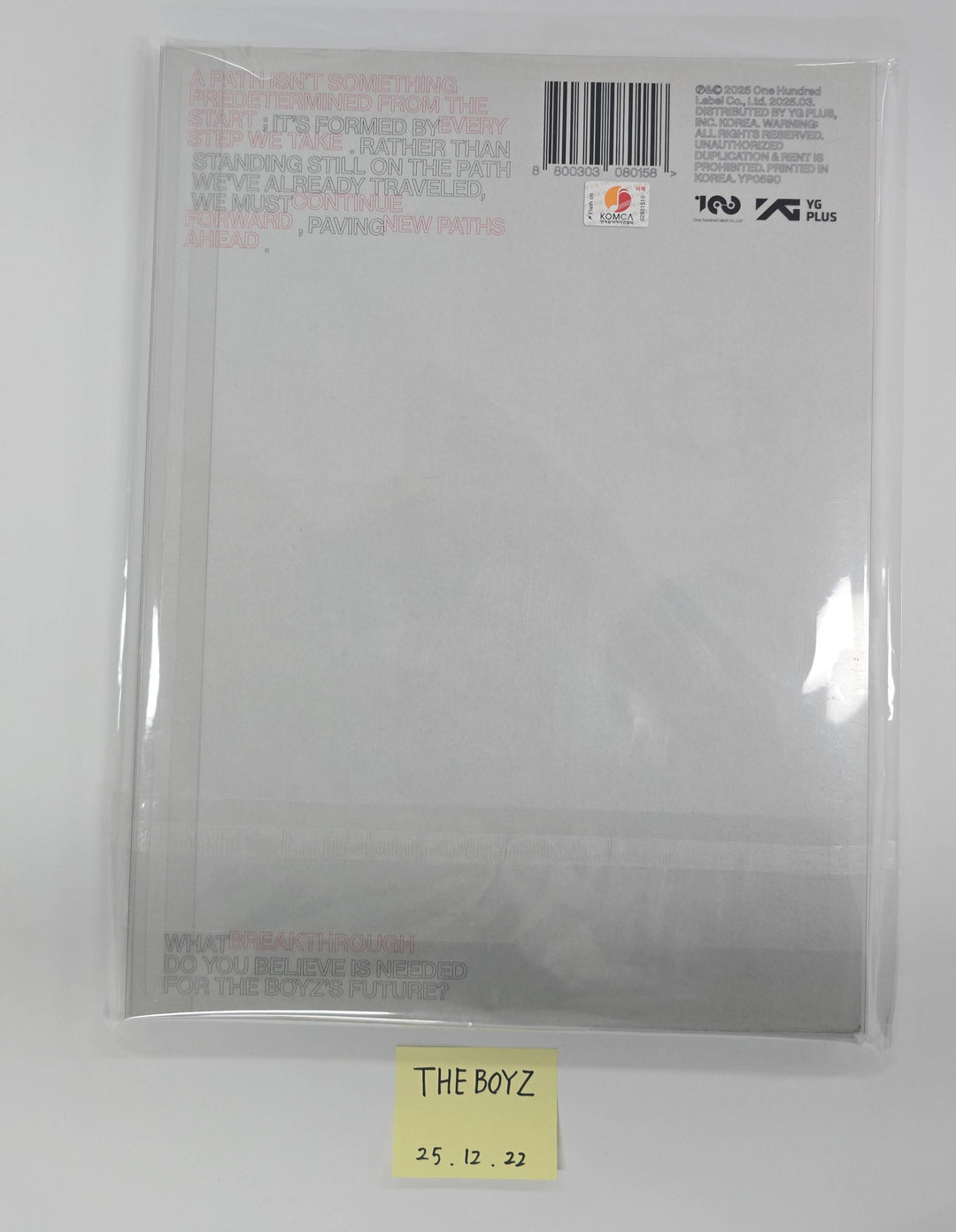 Theboyz "Unexpected" - Hand Autographed(Signed) Promo Album [25.12.22]