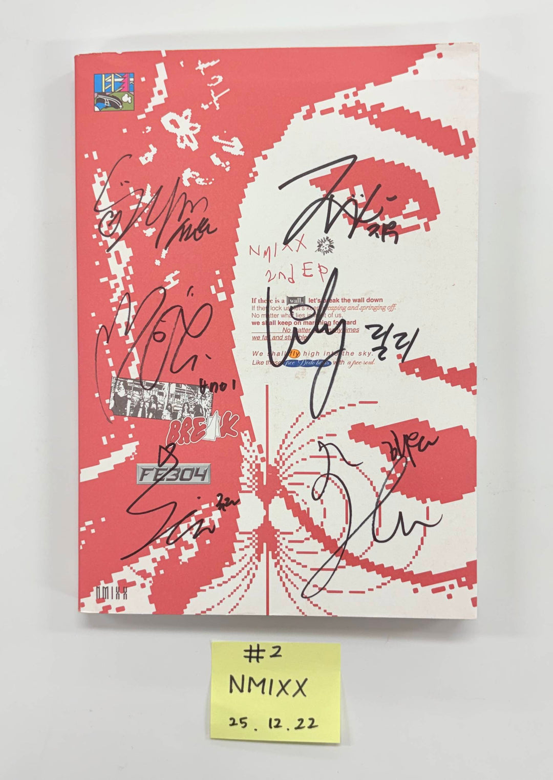 NMIXX "Fe3O4: BREAK" - Hand Autographed(Signed) Promo Album [25.12.22]