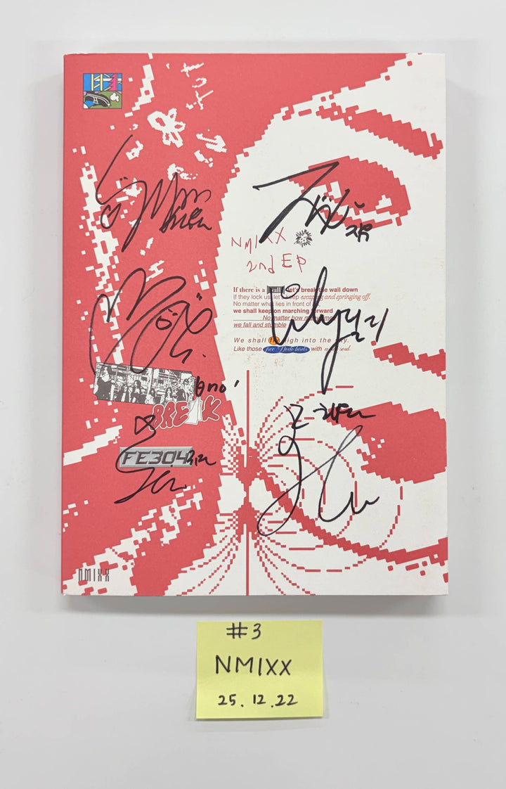 NMIXX "Fe3O4: BREAK" - Hand Autographed(Signed) Promo Album [25.12.22]