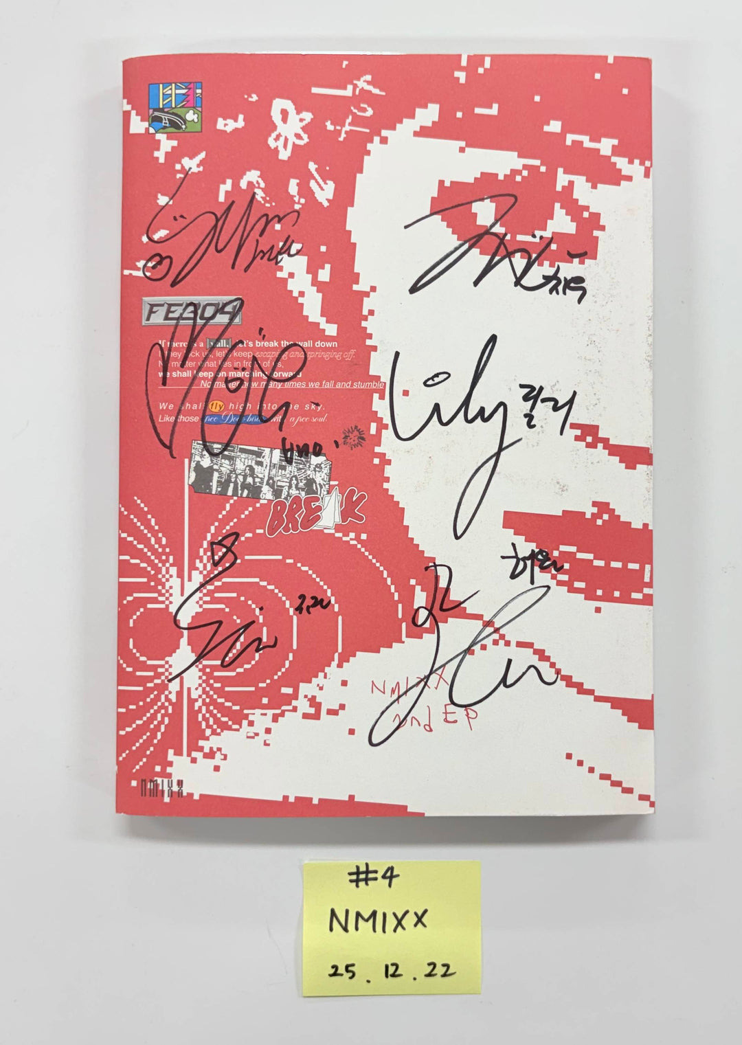 NMIXX "Fe3O4: BREAK" - Hand Autographed(Signed) Promo Album [25.12.22]