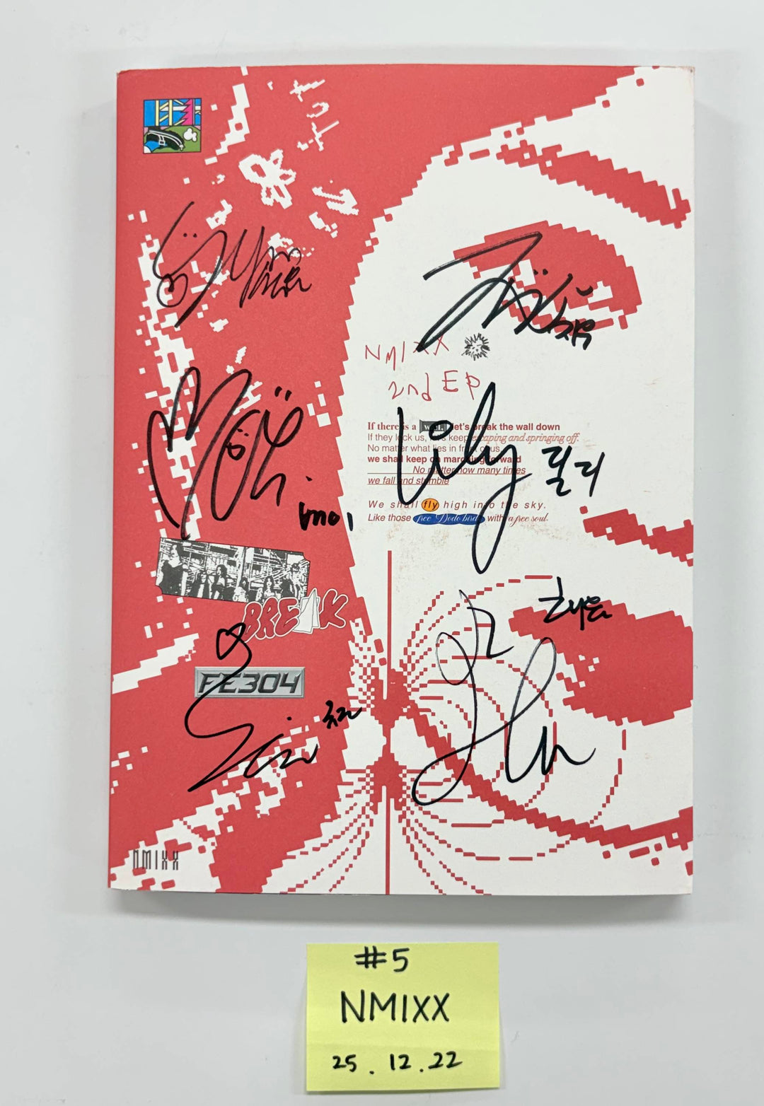 NMIXX "Fe3O4: BREAK" - Hand Autographed(Signed) Promo Album [25.12.22]