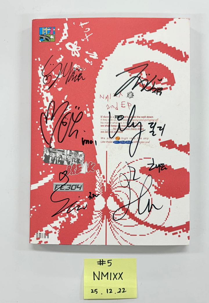 NMIXX "Fe3O4: BREAK" - Hand Autographed(Signed) Promo Album [25.12.22]