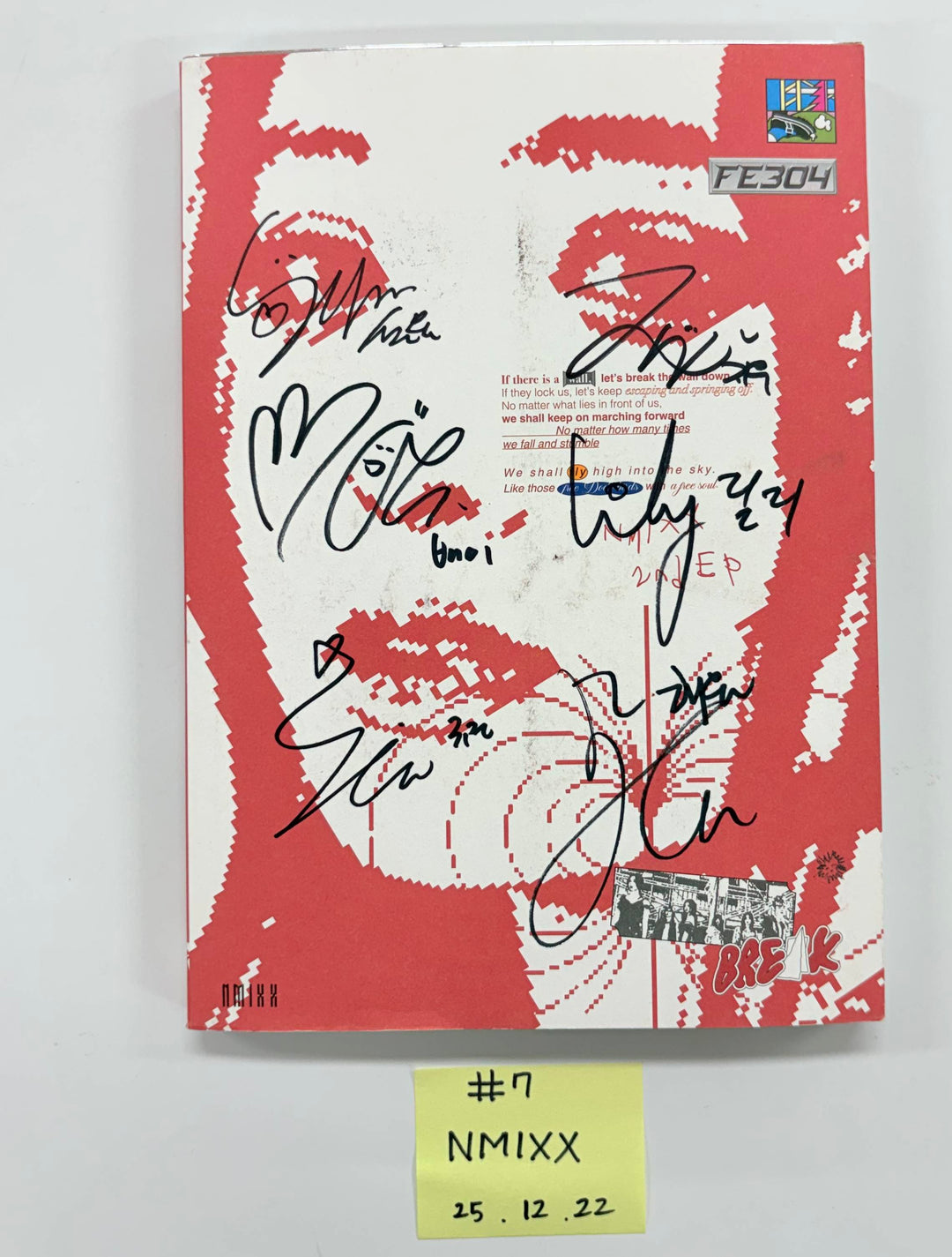 NMIXX "Fe3O4: BREAK" - Hand Autographed(Signed) Promo Album [25.12.22]