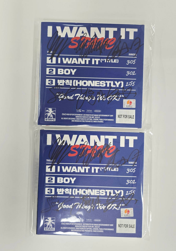 STAYC "I WANT IT" - Hand Autographed(Signed) Promo Album [25.12.22]
