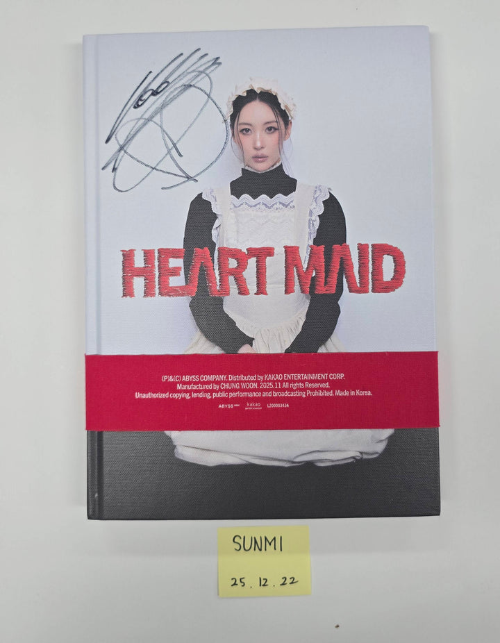 Sunmi "HEART MAID" - Hand Autographed(Signed) Promo Album [25.12.22]