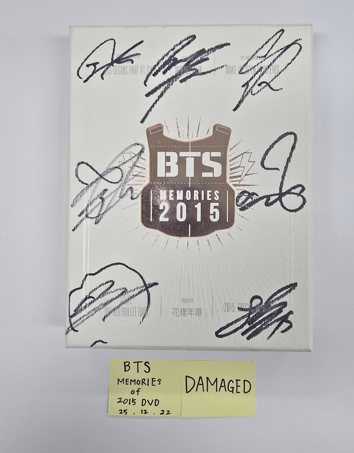 BTS Memories Of 2015 DVD - Hand Autographed(Signed) Promo Album [25.12.22] - Please Read !