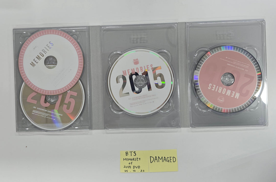 BTS Memories Of 2015 DVD - Hand Autographed(Signed) Promo Album [25.12.22] - Please Read !