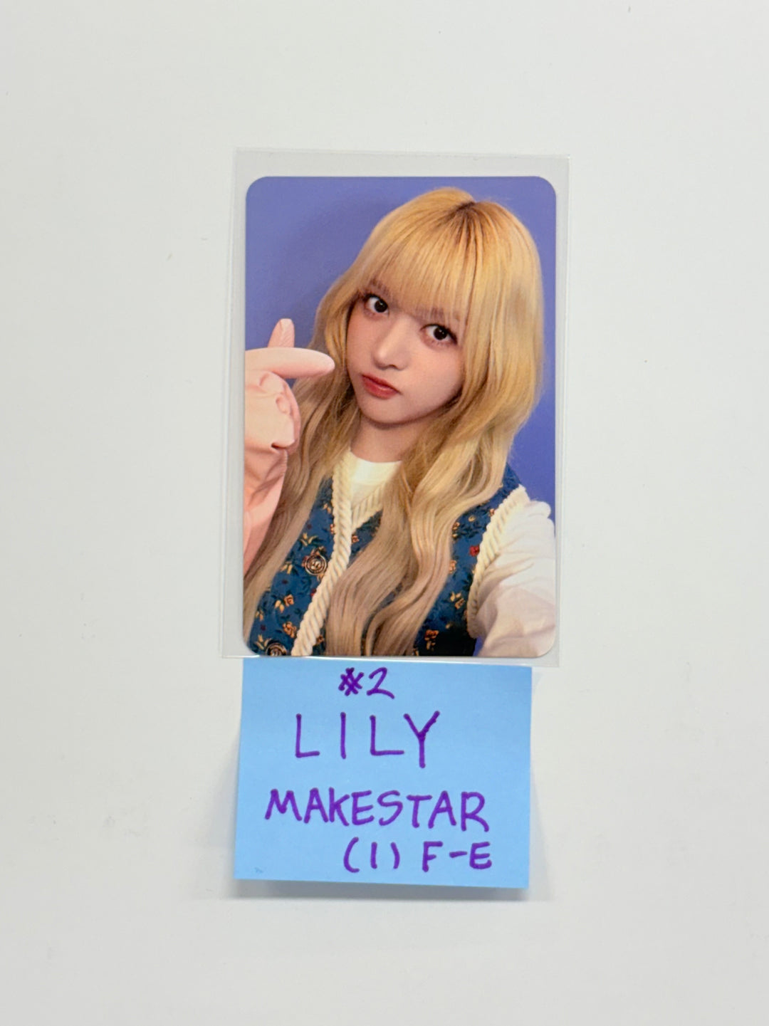 NMIXX "Blue Valentine" - Makestar Fansign Event Photocard R11 [25.12.23]