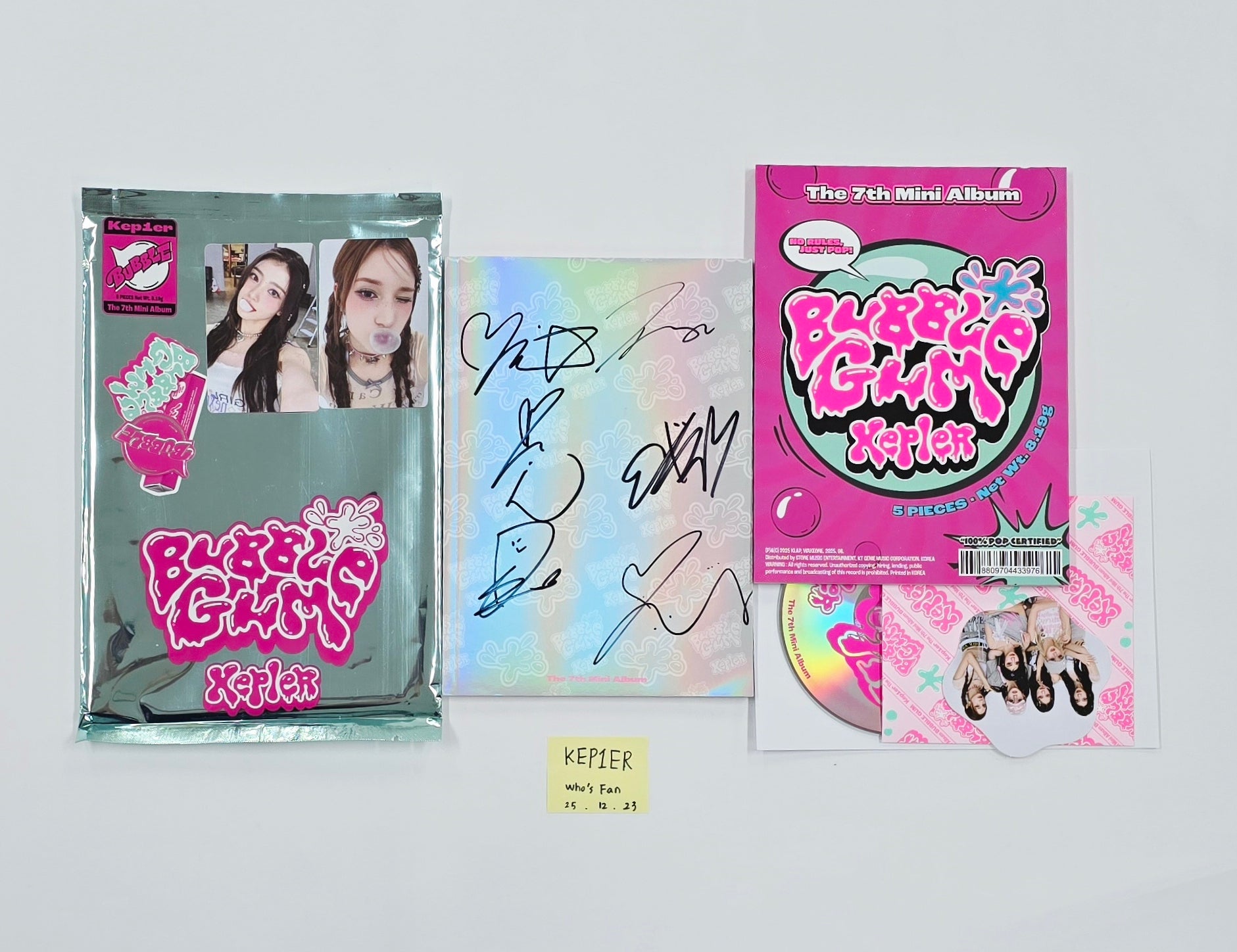 Kep1er BUBBLE GUM ヒエ ユジン ユニットサインポラ チェキ Kep1er BUBBLE GUM ヒエ ユジン ユニットサインポラ チェキ Kep1er