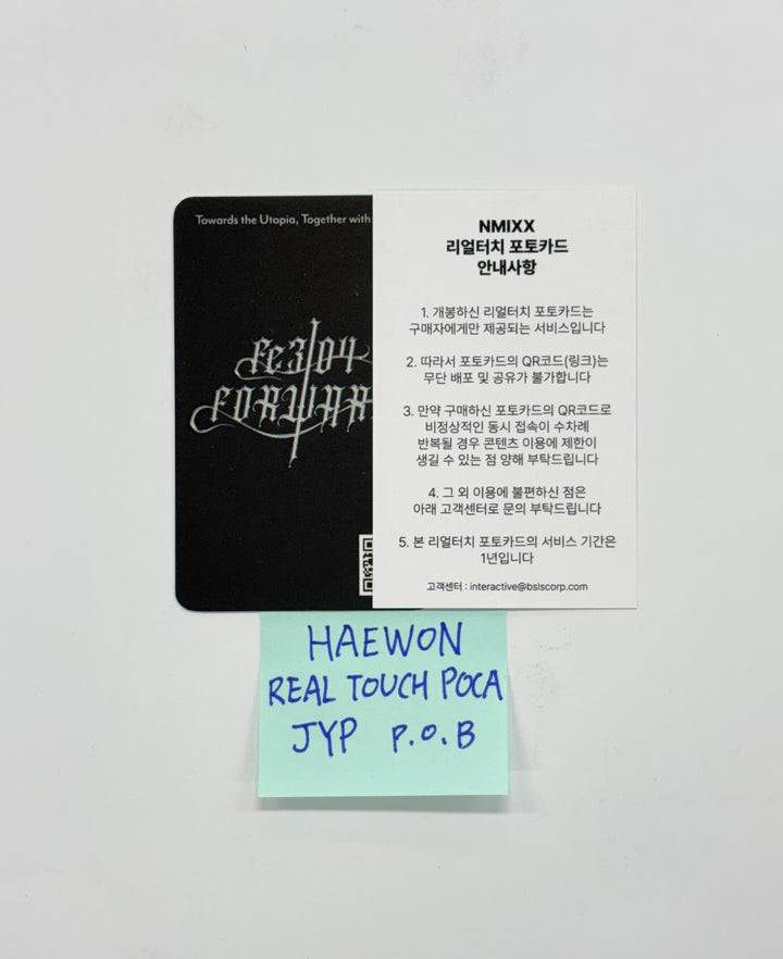 HAEWON (of NMIXX) "Fe3O4: FORWARD" - JYP Shop Pre-Order Benefit Real Touch Photocard [25.12.24]