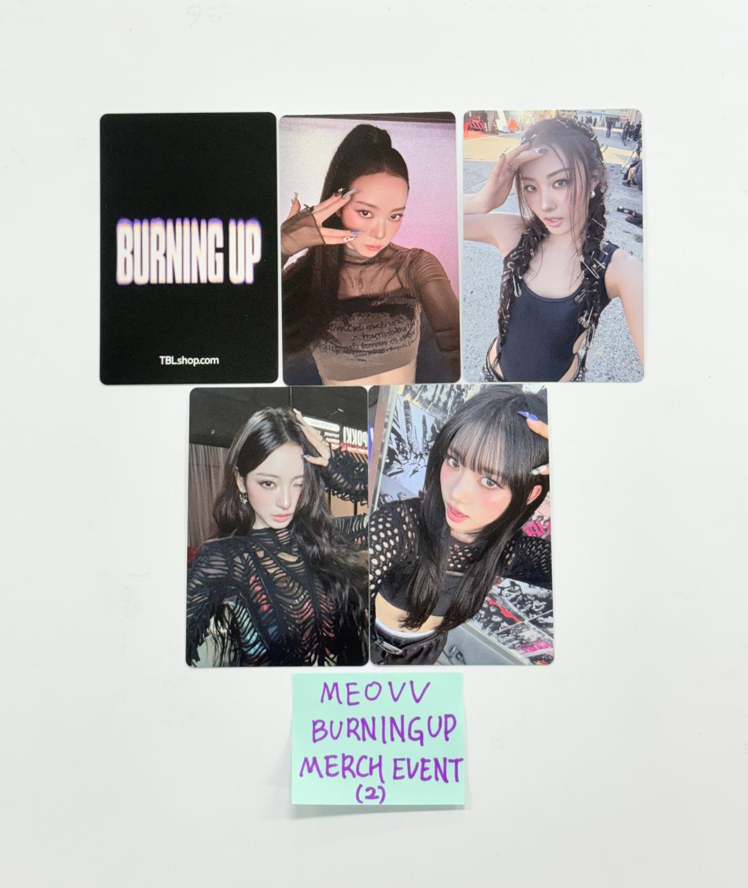 MEOVV "Burning UP" - THE BLACK LABEL Merch Event Photocard Set [25.12.24]