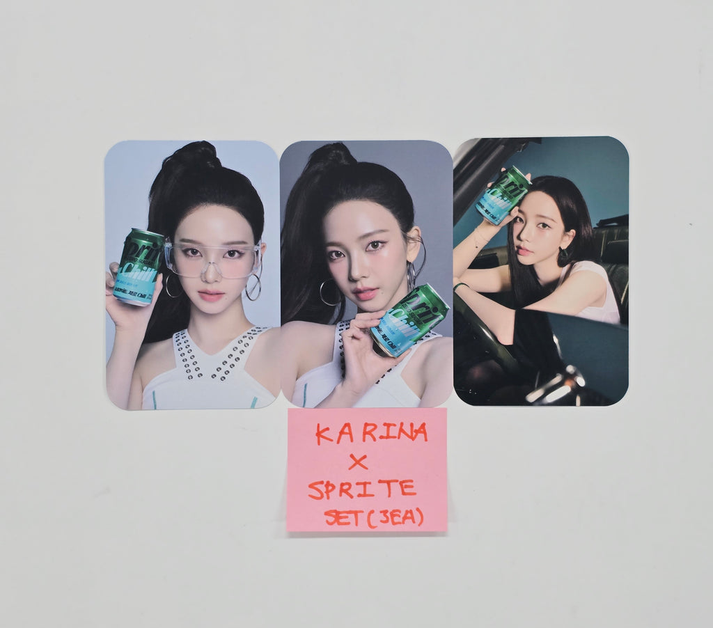 Karina (of Aespa) - Sprite Event Photocards Set (3EA) [25.12.31